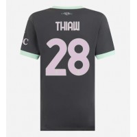 Maglia Calcio AC Milan Malick Thiaw #28 Terza Divisa Donna 2024-25 Manica Corta